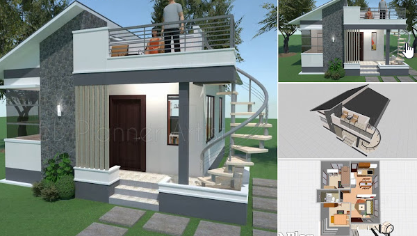 نقشه ویلا 50 متری