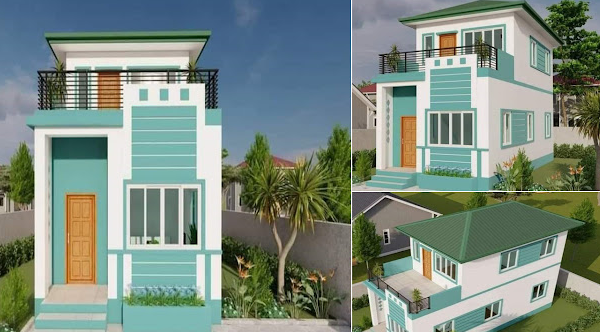 طراحی ویلا 2 طبقه کوچک