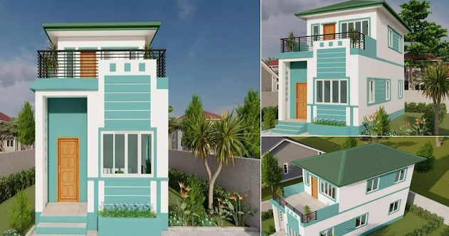 طراحی ویلا 2 طبقه کوچک