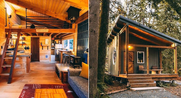 ویلای چوبی کوچک