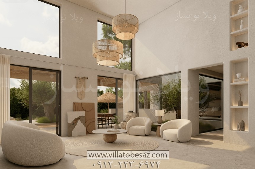 طراحی داخلی باغ