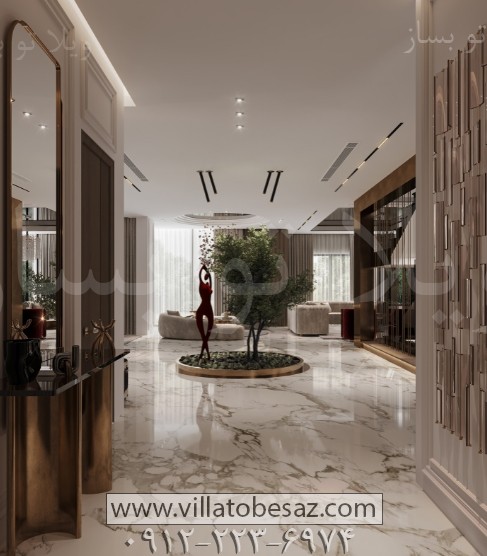طراحی داخلی ویلا دوبلکس