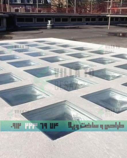 عکس سقف شیشه ای برای ویلا