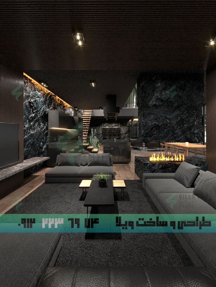 عکس دکوراسیون مشکی برای ویلا و آپارتمان