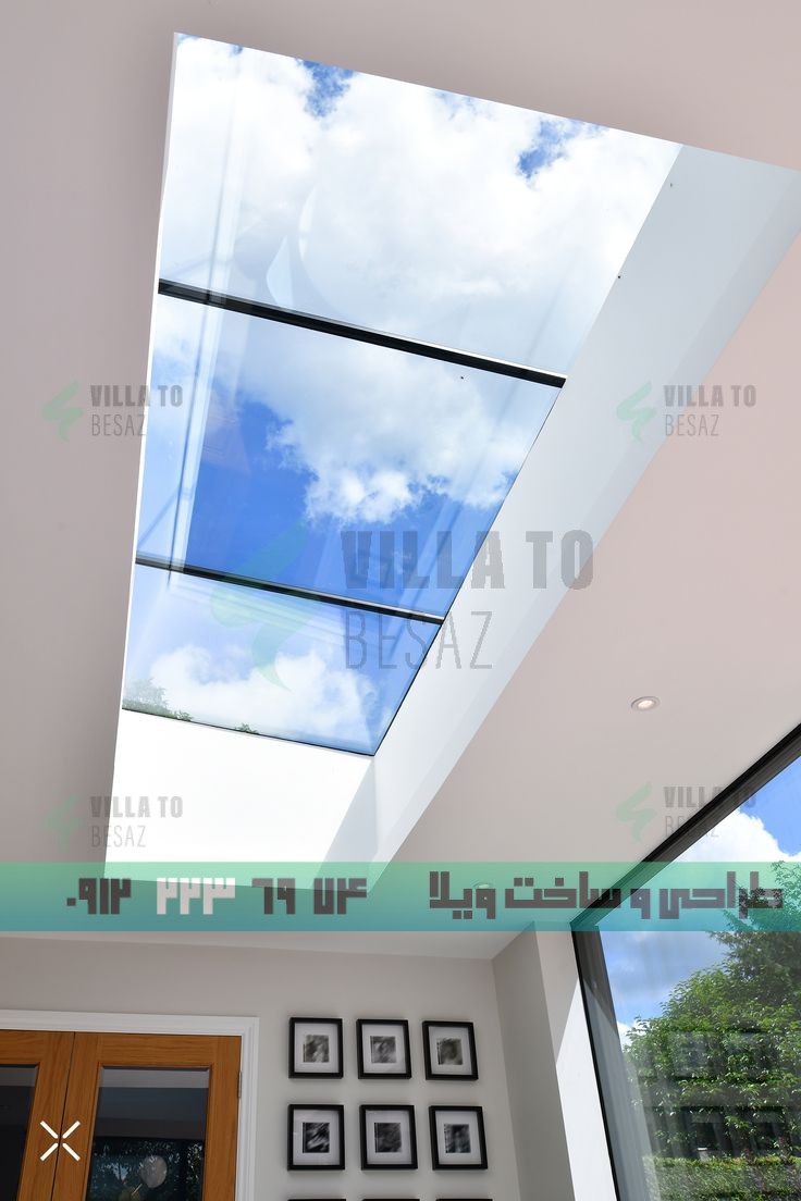 عکس سقف شیشه ای برای ویلا