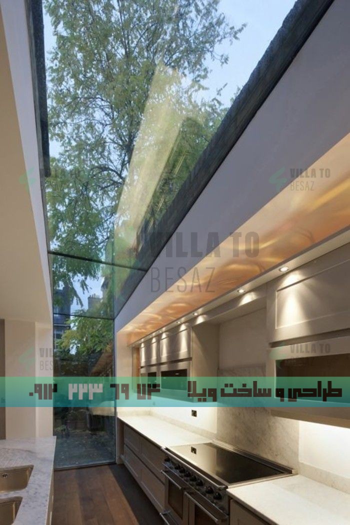 عکس سقف شیشه ای برای ویلا