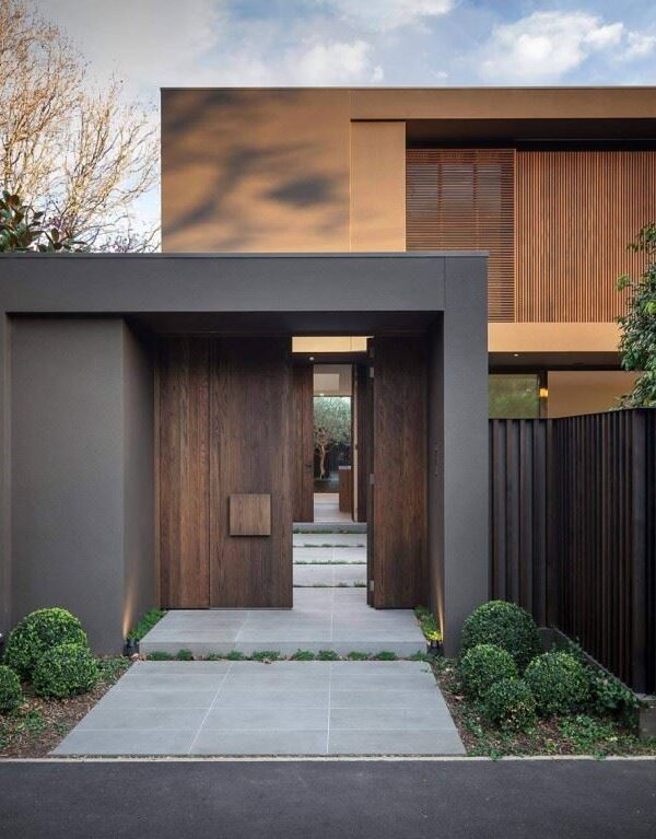 نمای ویلای چوب با سرامیک- نکات مهم در استفاده از چوب و سرامیک