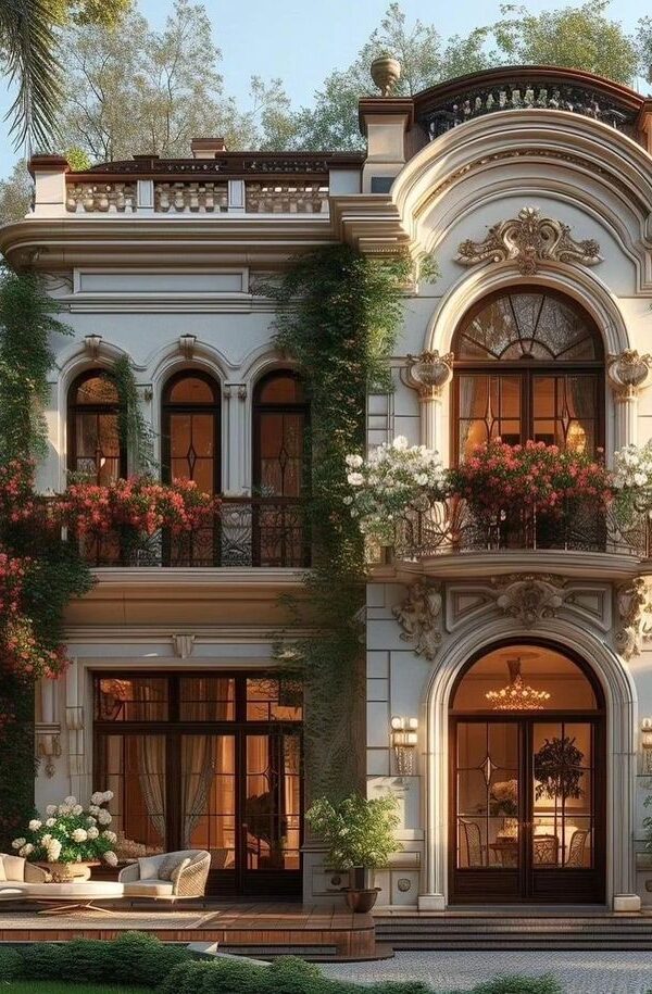 عکس ویلای کلاسیک کوچک- نکات مهم در طراحی و ساخت یک ویلا کلاسیک کوچک