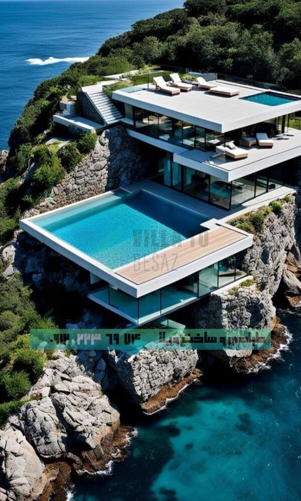 عکس ویلای مدرن سه طبقه- بررسی مزایا و معایب ویلای مدرن سه طبقه