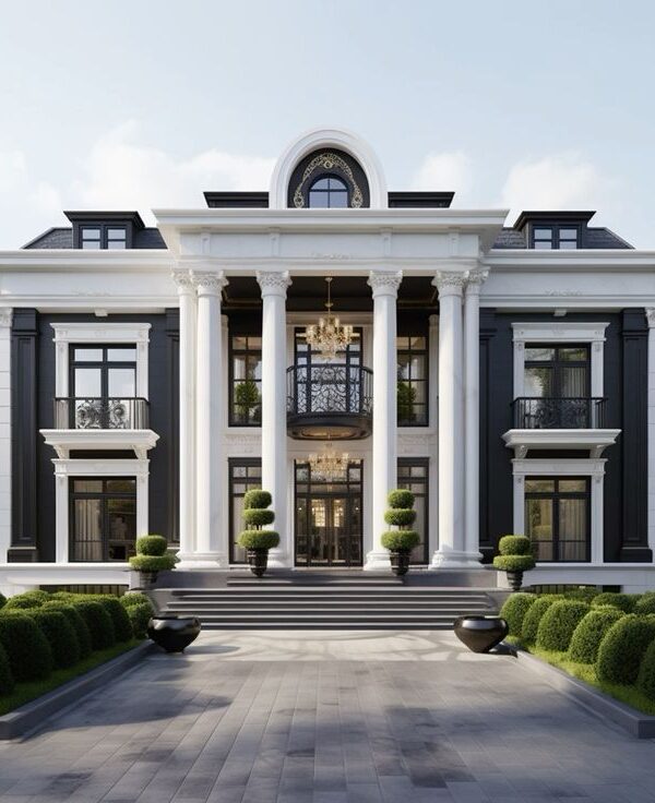 عکس ویلای کلاسیک دو طبقه- طراحی داخلی ویلای کلاسیک دو طبقه