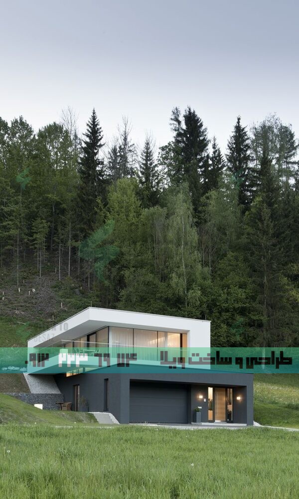 عکس ویلا در زمین شیبدار- بررسی مزیت‌های ساخت ویلا در زمین شیبدار