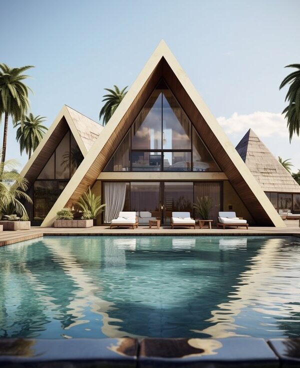 عکس ویلای مثلثی- برسی مزایا و معایب ویلای مثلثی