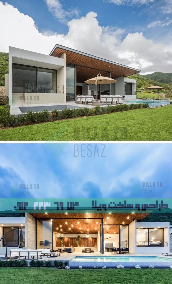 عکس ویلا با سقف ساده- مزایای اقامت در ویلا های با سقف ساده