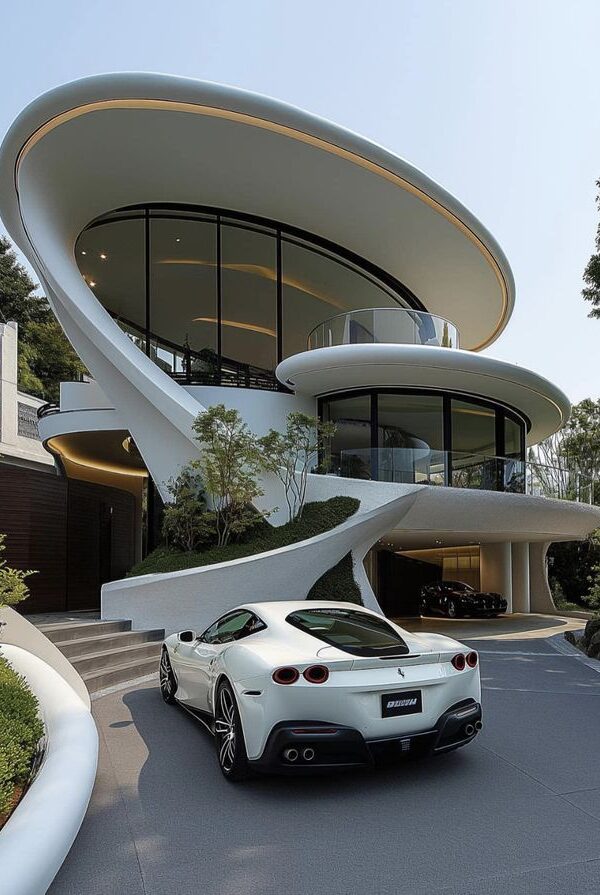 عکس ویلای دایره ای- برسی چالش‌ها در طراحی ویلای دایره ای