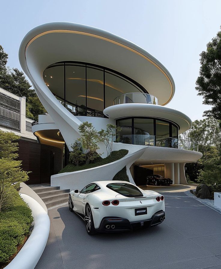 عکس ویلای دایره ای- برسی چالش‌ها در طراحی ویلای دایره ای