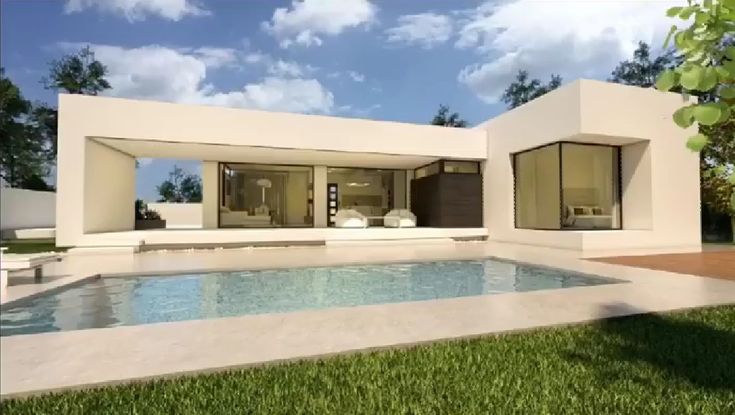 عکس ویلای مدرن یک طبقه بهمراه بررسی جامع نکات مهم در ساخت ویلا