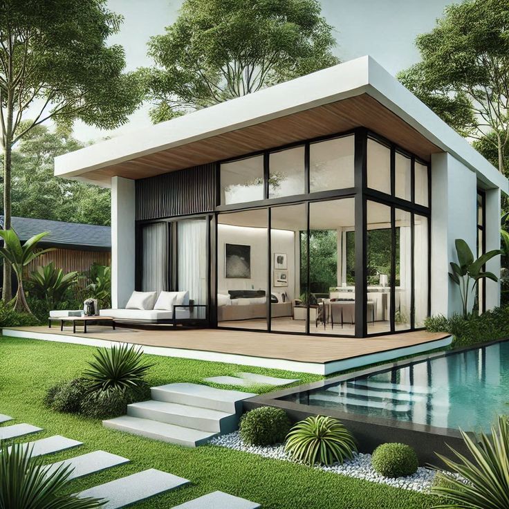 🏡 ساخت ویلای کوچک در باغ: راهنمای جامع برای طراحی و اجرا