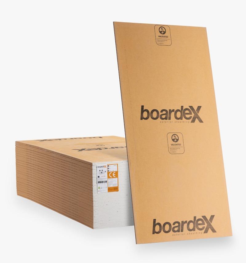 ساختار بوردکس شامل هسته گچ یونیزه و الیاف پشم شیشه