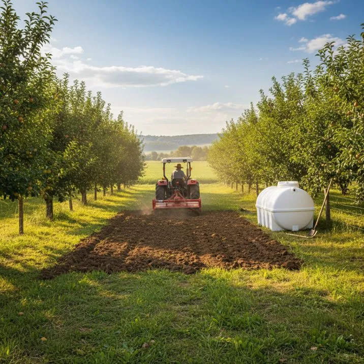 مخزن آب آبیاری درختان
