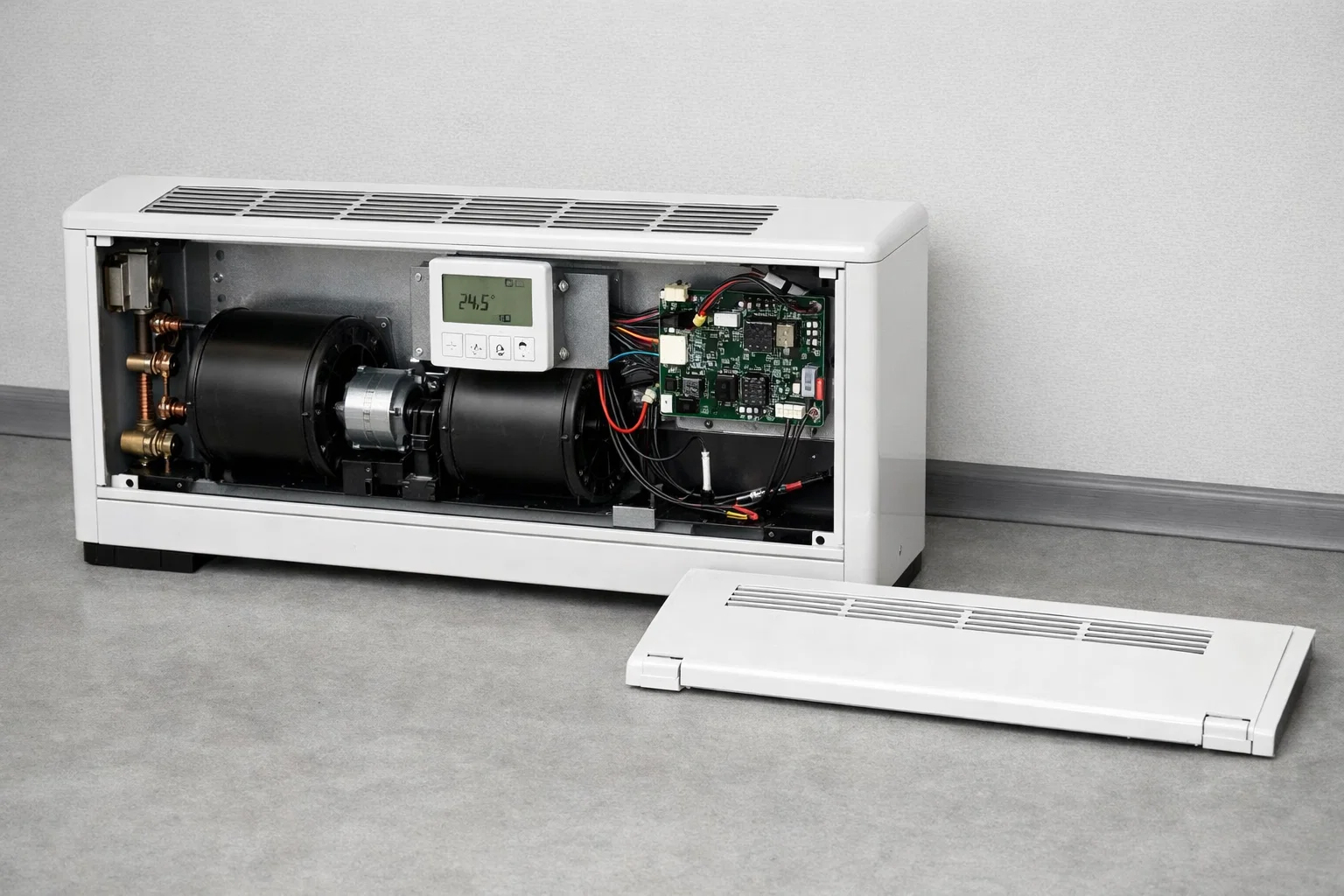 تأثیر اجزای داخلی فن کویل بر مصرف برق