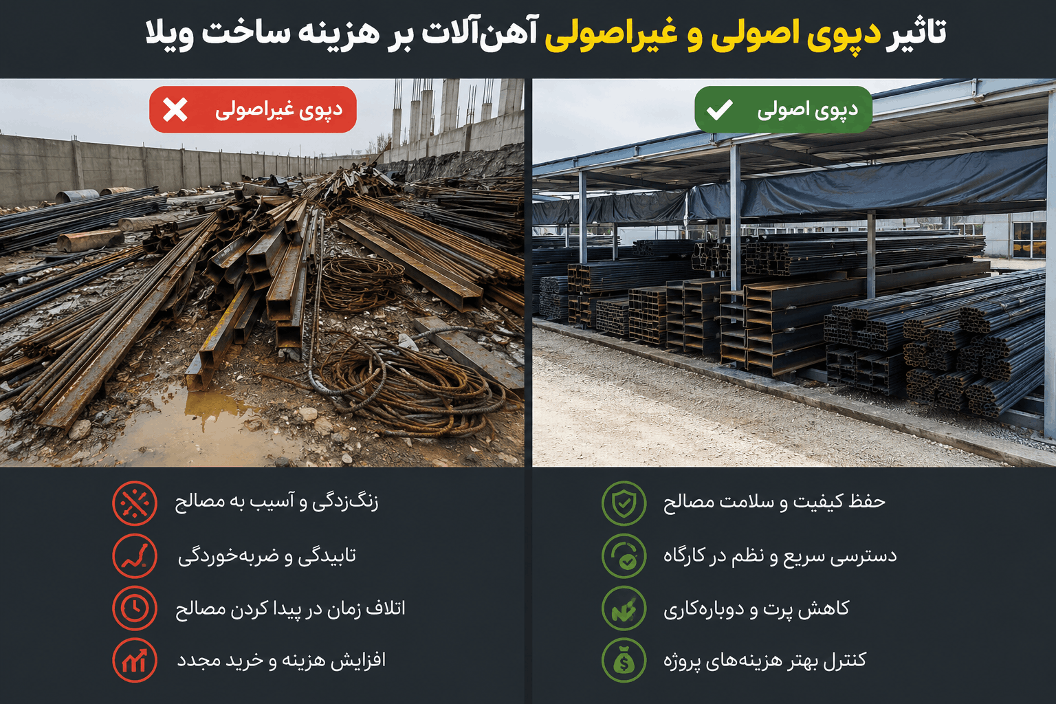 تاثیر دپوی غیر اصولی