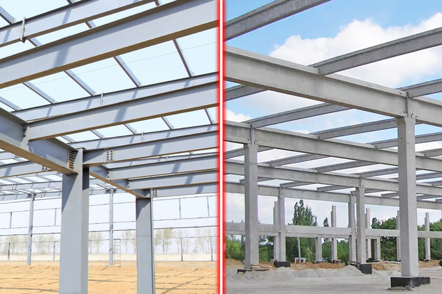 ویلاهای مدرن با ترکیب اسکلت فلزی و بتن، نشاندهنده مزایای هر دو روش ساخت